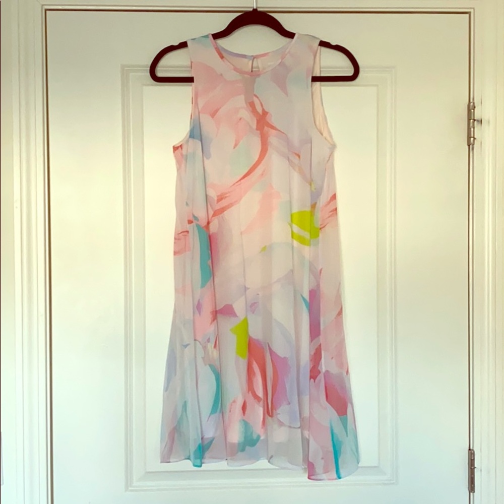 Calvin Klein Chiffon Shift Dress
